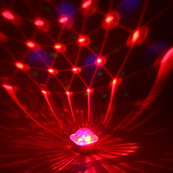 Диско-шар Dancer" с ремешком на руку, авторежим, датчик звука (в комплекте с присоской), RGB (220V)