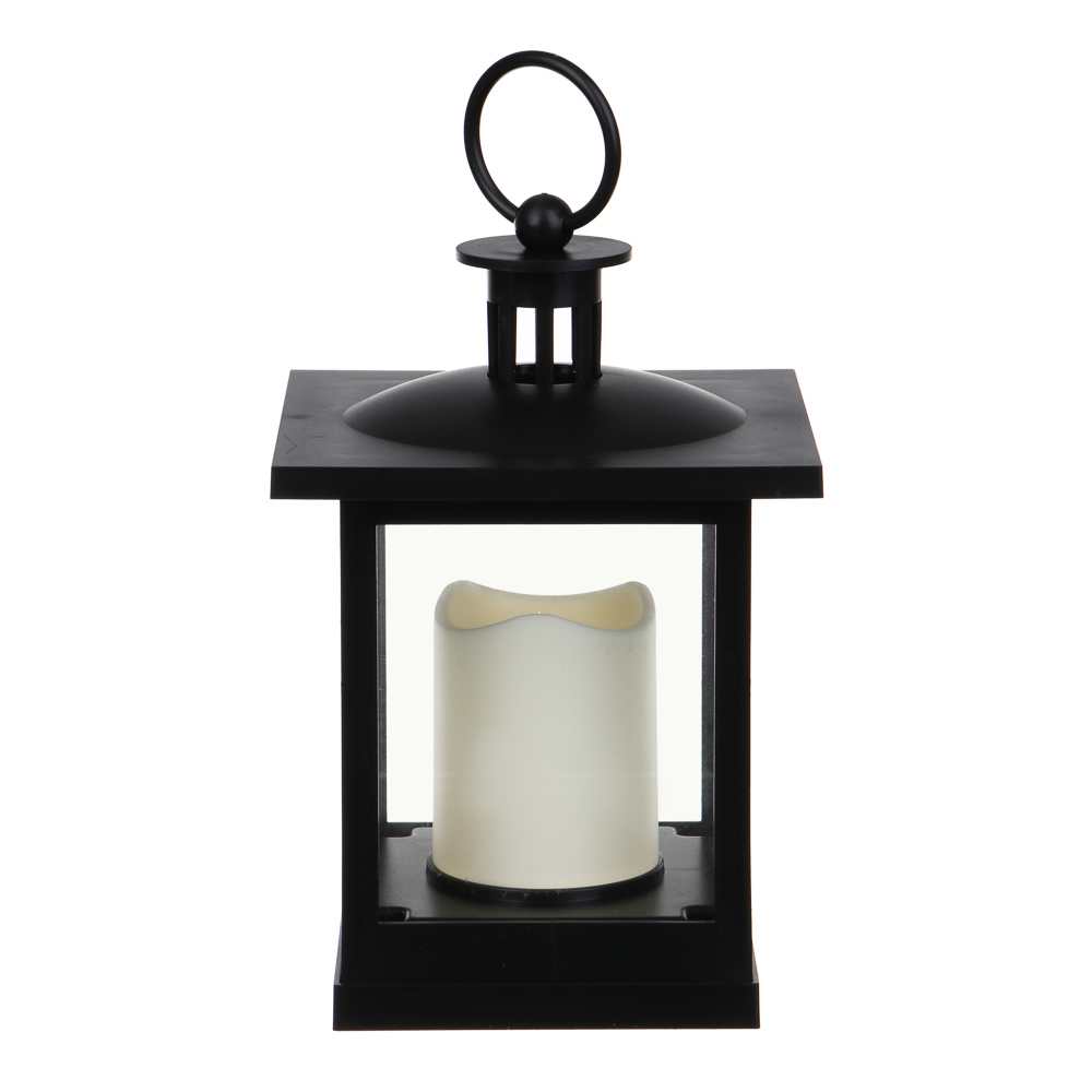 Светильник LED, 13х13х19 см, пластик, 1хCR2023, цвет черный