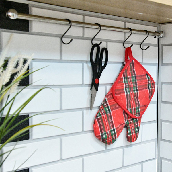 Набор крючков 4 шт. "Лофт". Размер 7х3,5 см. 