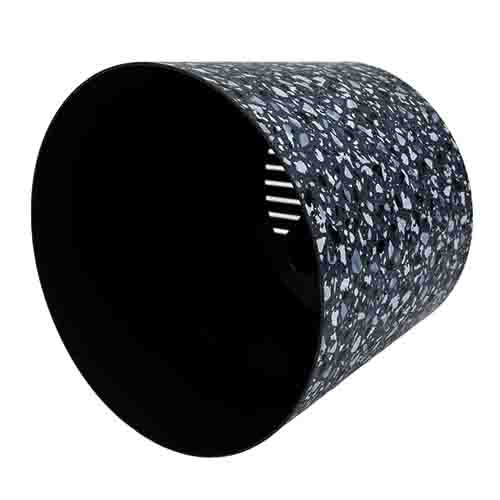 Горшок для цветов STONE FLOWER D160мм 2л с прикорневым поливом, с декором (серый)  (SVIP) (1/16)