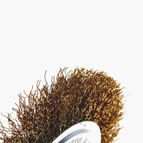 Щетка плоская для УШМ латунь 125 мм 22 vertextools 12099-125