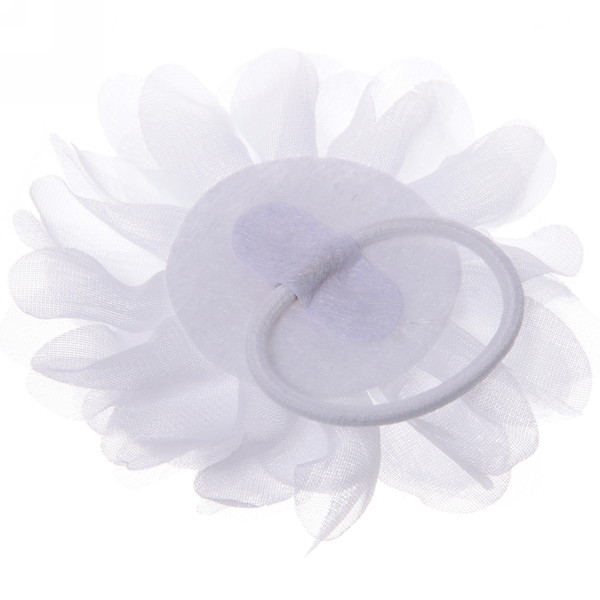 Бант для волос детский 1шт "Кокетка - Magic Girls Teana", цвет белый, d-10см