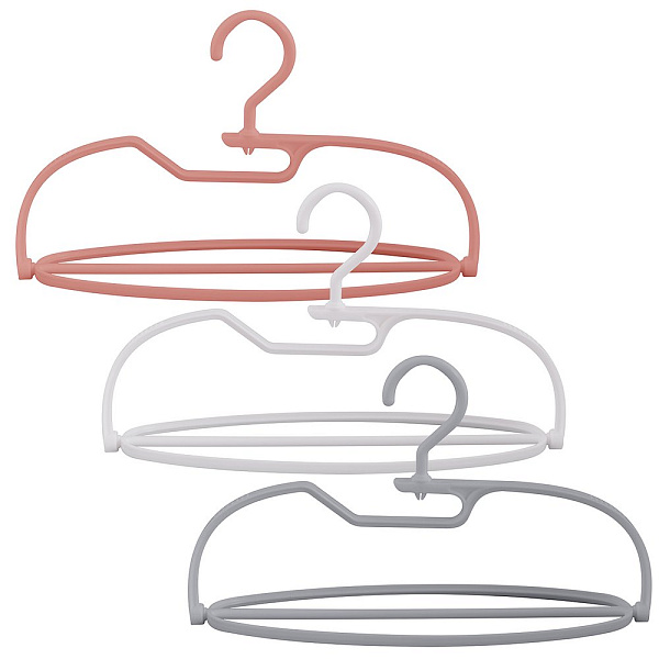 Вешалка-плечики для одежды универсальная. Размер 42-44. 3цв