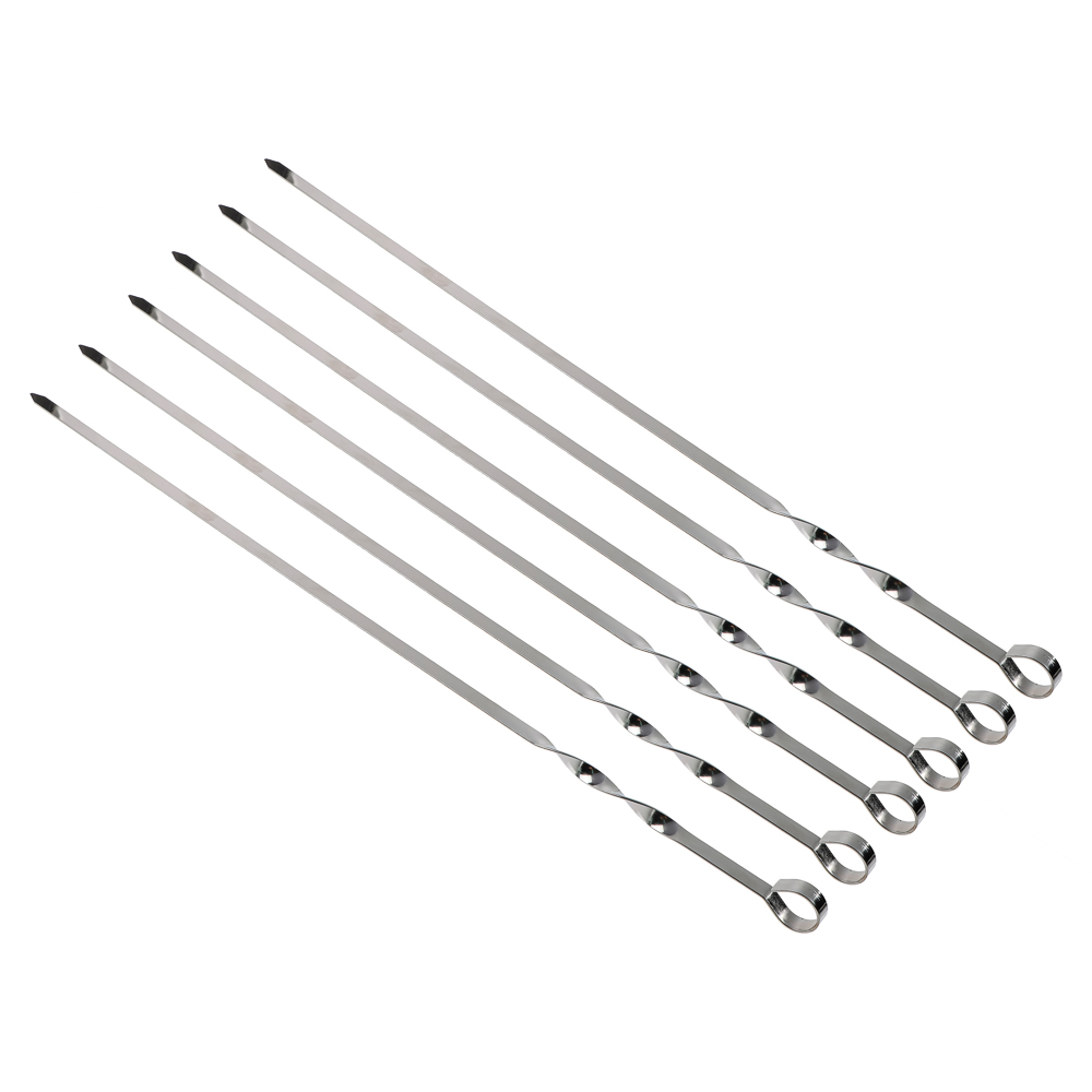 GRILLBOOM Набор шампуров 6шт, нерж.сталь, 60см, в чехле