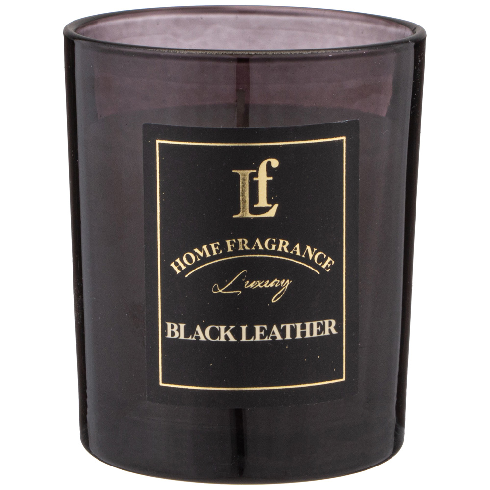 СВЕЧА АРОМАТИЗИРОВАННАЯ В СТАКАНЕ, BLACK LEATHER, 6*7, 5 СМ