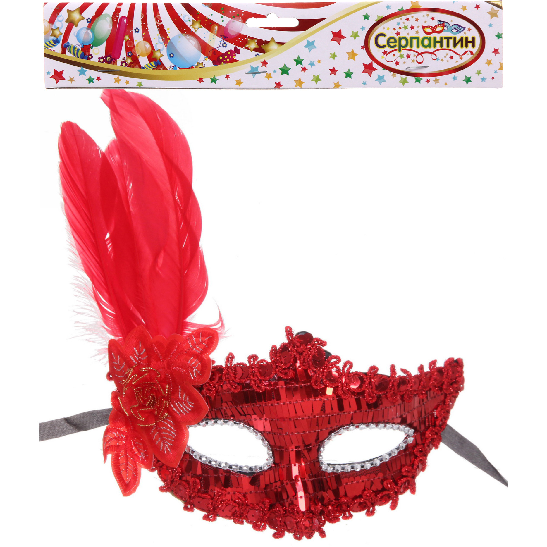 Маска карнавальная "Вечеринка", цвета в ассортименте