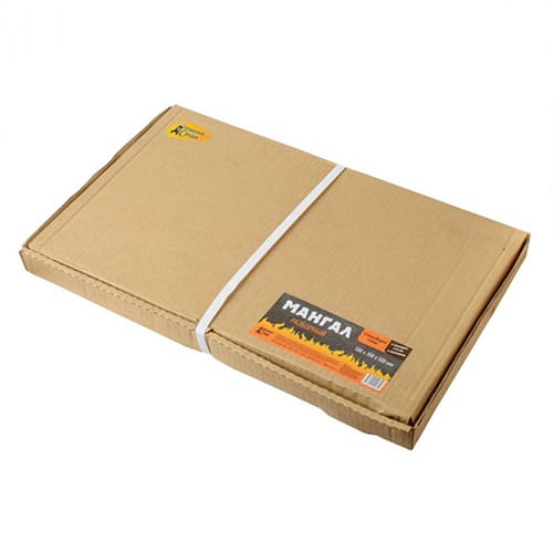 Мангал сборный "ТАЙГА ПЛЮС" 400*250*400 +6*370 шампуров в картонной коробке, ДС-03, 0.6 мм