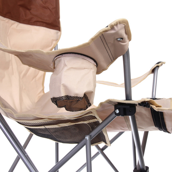 Кресло складное 2 в 1 до 100 кг DC-8077, 83*55/110*85 см, цвет: бежевый, Турист Мастер