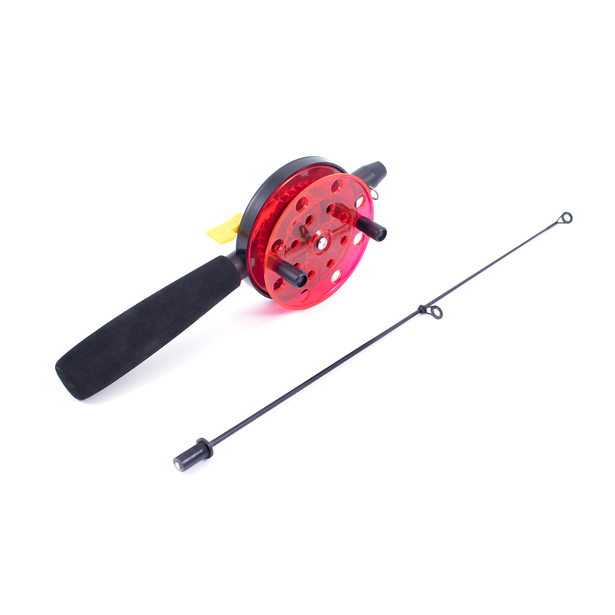 Удочка штекерная зимняя Namazu "Ice Perch Fishing", L=60 см, с катушкой d=90 мм, стеклопластик/100/