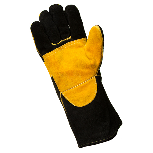 Краги сварщика спилковые Start Prime STG1900 усиленная ладонь, нить Kevlar, черные