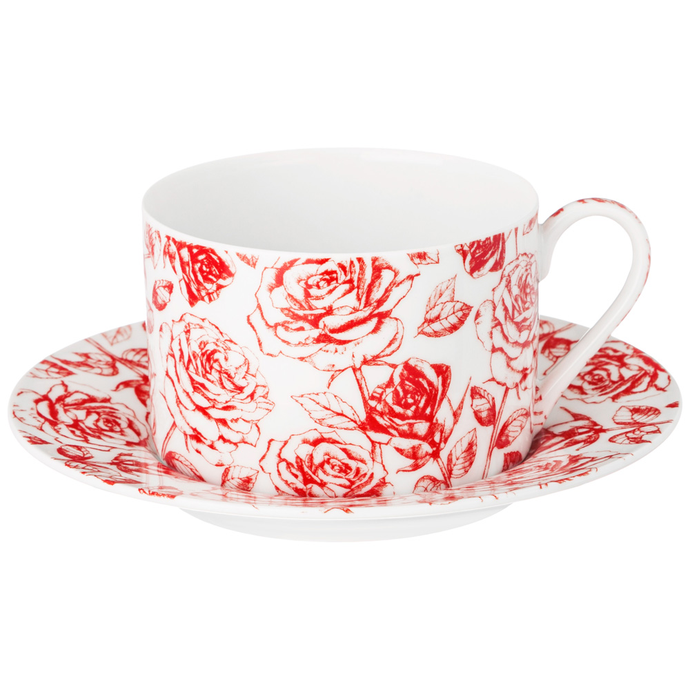 ЧАЙНЫЙ СЕРВИЗ LEFARD, ROSES, НА 6 ПЕР. 14 ПР. 200 МЛ, КОР=4НАБ.
