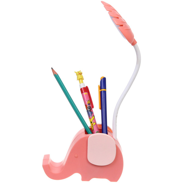 Настольная лампа "Sweet - Слоненок" 13*7*12.5 см LED с подстаканником, USB 0.6-3W, Розовый