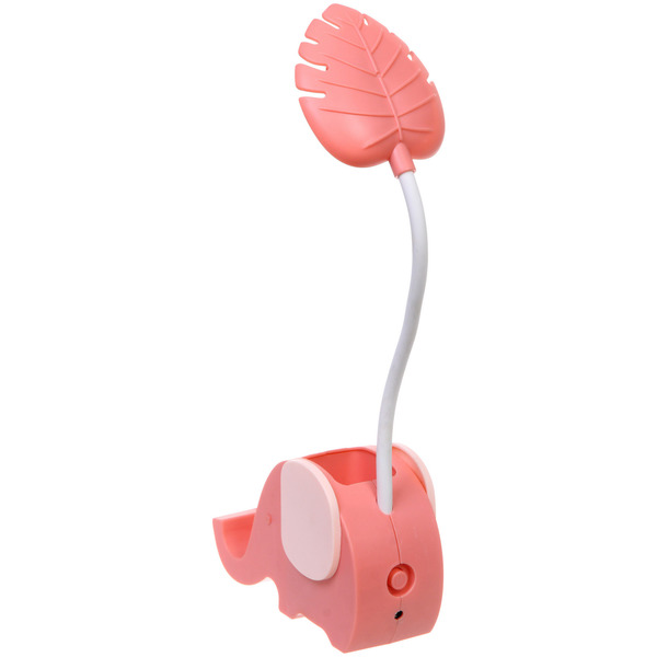 Настольная лампа "Sweet - Слоненок" 13*7*12.5 см LED с подстаканником, USB 0.6-3W, Розовый