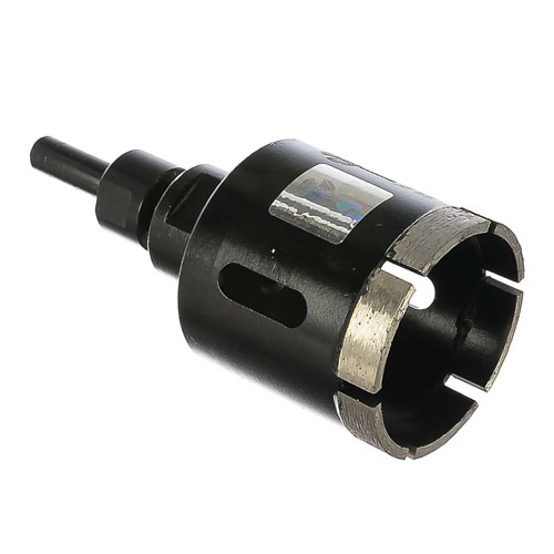 Коронка алмазная по керамограниту 55 мм, Серебряная пайка