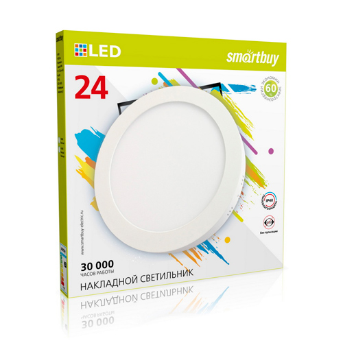 Накладной (LED) светильник Round SDL Smartbuy-24w/6500K/IP40 (SBL-RSDL-24-65K)/20