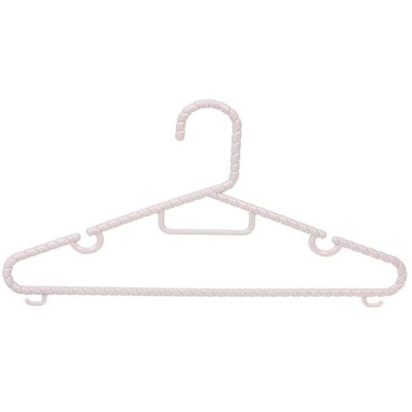 Плечики для одежды 2шт "ЭКЛАТТИ", цвет бежево-серый, 34*17см (Лейбл Селфи)