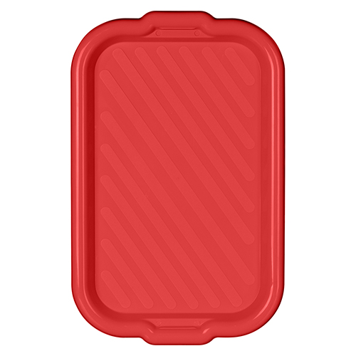 Поднос прямоугольный Homver Verona 221109306/01, 430х275х25 мм, красный