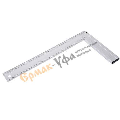 Угольник столярный алюминиевый литой 350мм ЕРМАК (1/60)