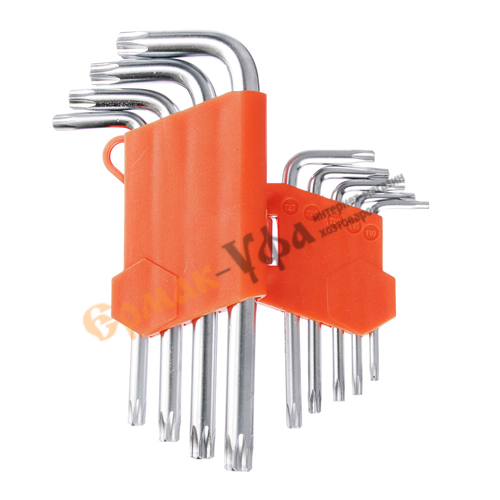 Ключ шестигранный набор 9пр TORX (50х3мм-125х9мм) ЕРМАК (1/12/72)