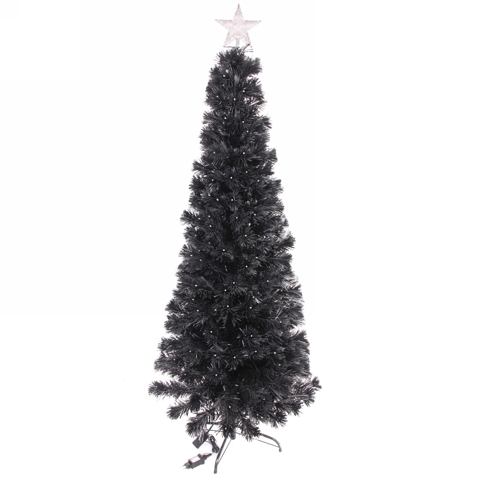 Ёлка светодиодная "Млечный путь" 180 см, ПВХ черный, цвет свечения-Белый (247 веток) (T1050B-180)