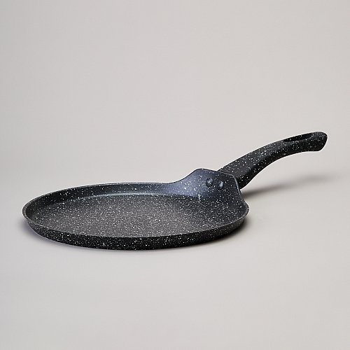 СКОВОРОДА БЛИННАЯ AGNESS С АНТИПРИГАРНЫМ ПОКРЫТИЕМ, BLACK MARBLE,  24Х2СМ, ИНДУКЦИОННОЕ ДНО
