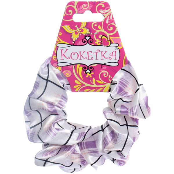 Резинка для волос "Collection School", принт клетка, микс 6 цветов, d-10см