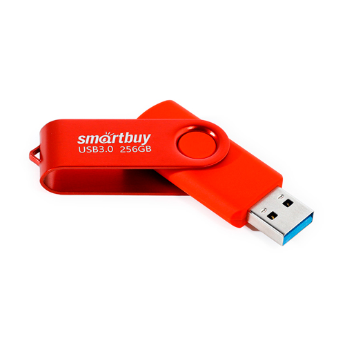 Флеш-накопитель UFD 3.0/3.1 Smartbuy 256GB Twist Red, SB256GB3TWR