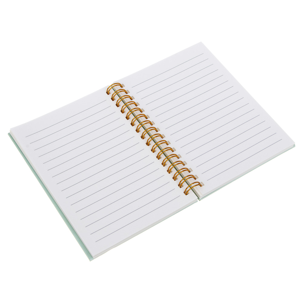 Записная книжка на спирали, на резинке, 10,5x15см, А6, 96 л., 4 дизайна, Сердца