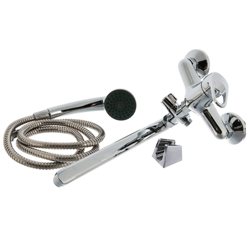 Смеситель для ванны LEDEME 2113 шар /F2113/длинный  излив 300 мм, карт. 35мм.(1/10)