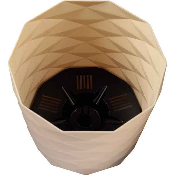 Кашпо для цветов пластиковое 3л d-17,7см "Диамант" Пудровый