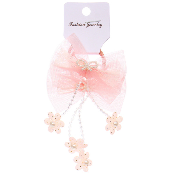 Резинки для волос детские 2шт "КОНФЕТКИ", бабочки, микс 5 цветов, d-3см