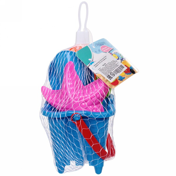 Набор для игры в песочнице "Летние каникулы", 19*11 см, 6 предметов, микс