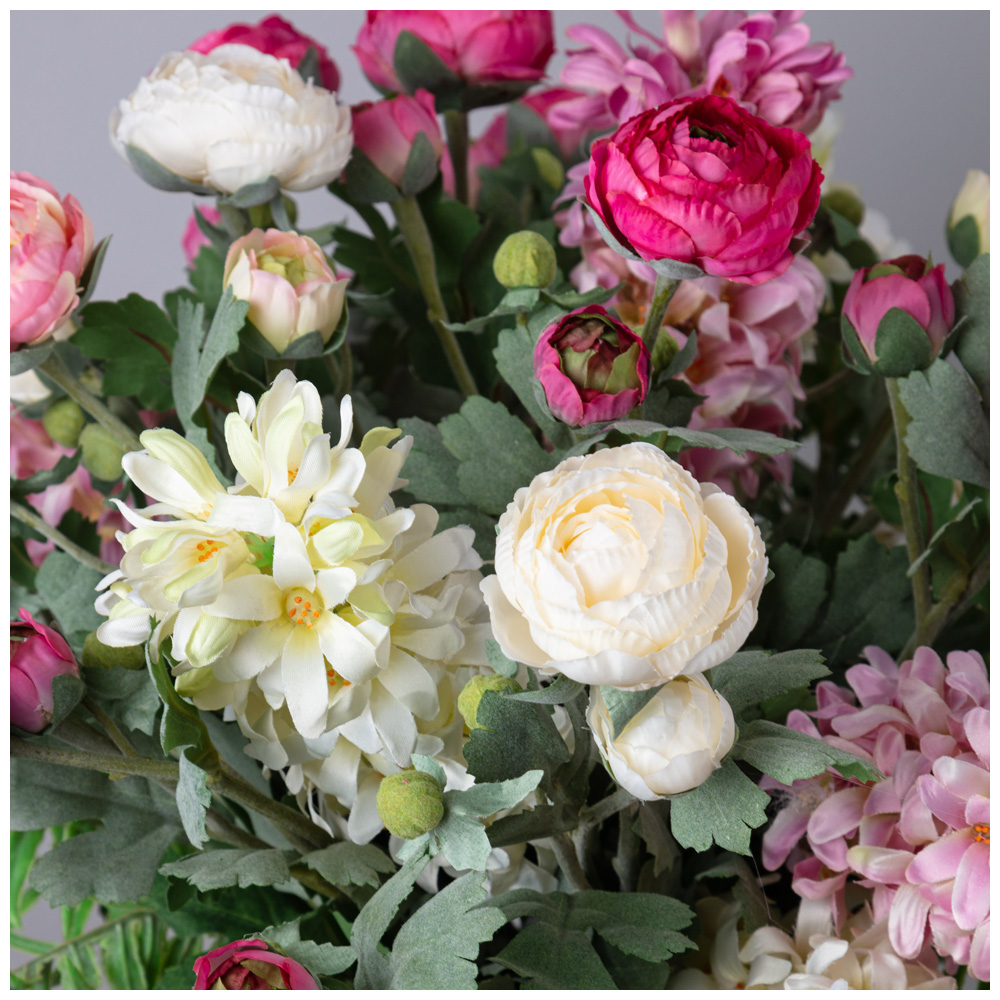 ЦВЕТОЧНАЯ КОМПОЗИЦИЯ "ФУКСИЯ" ШИРИНА 43 см*ВЫСОТА 45 см- БЕЗ УПАКОВКИ