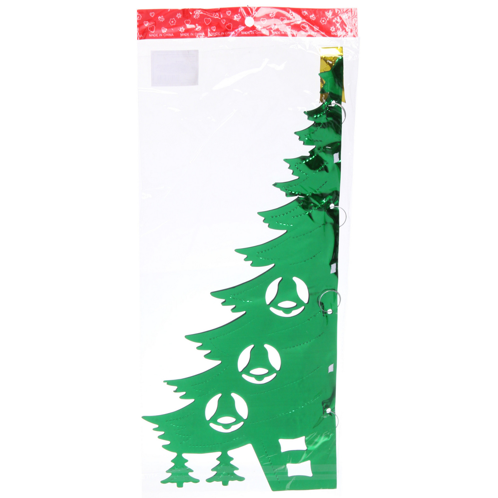 Украшение фольгированное "Волшебная ёлочка" d-40 см, Зеленый