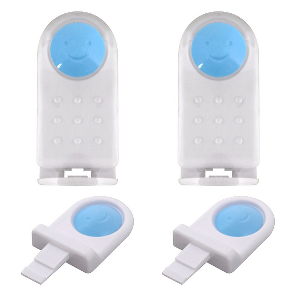 Блокираторы для дверей мебели. Набор 2 шт. Размер 8х3,5х3 см. 