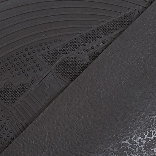 Коврик резиновый SUNSTEP "В гостях хорошо, а дома лучше!" 45 х 75 см, черный