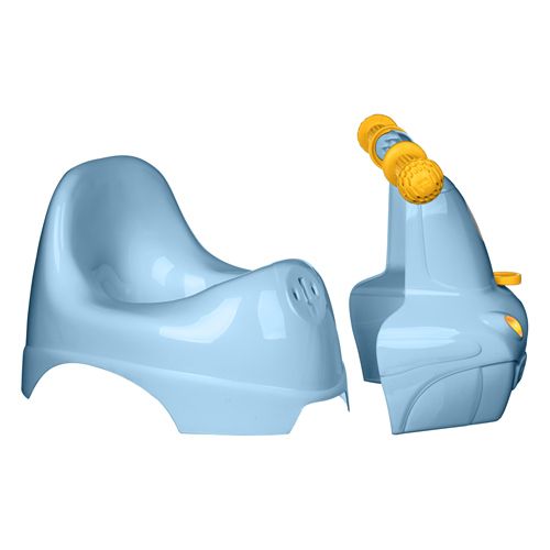Горшок детский в форме игрушки Homver Машинка 221501816/01, 420х285х265 мм, темно-голубой
