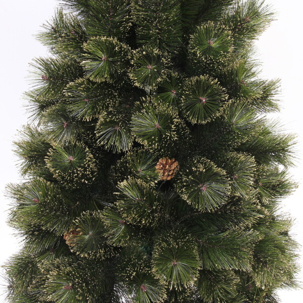 Ёлка "Зимушка" 180 см, леска, шишки, золотое напыление (267 веток) (SZ802GA-180)