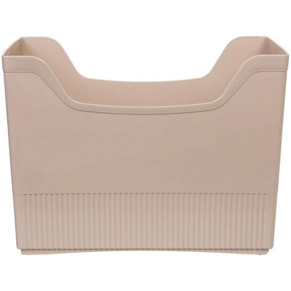 Органайзер - лоток для хранения на колесиках "ИДЕАДОМА", цвет бежевый, 33.6*17.2*25.2см 