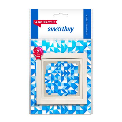 Рамка 1-местная пластик бежевая "Нептун" (SBE-05i-Plastic-FR-1)