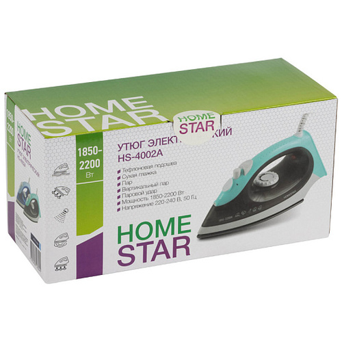 Утюг HOMESTAR HS-4002А, 1850-2200Вт, синий