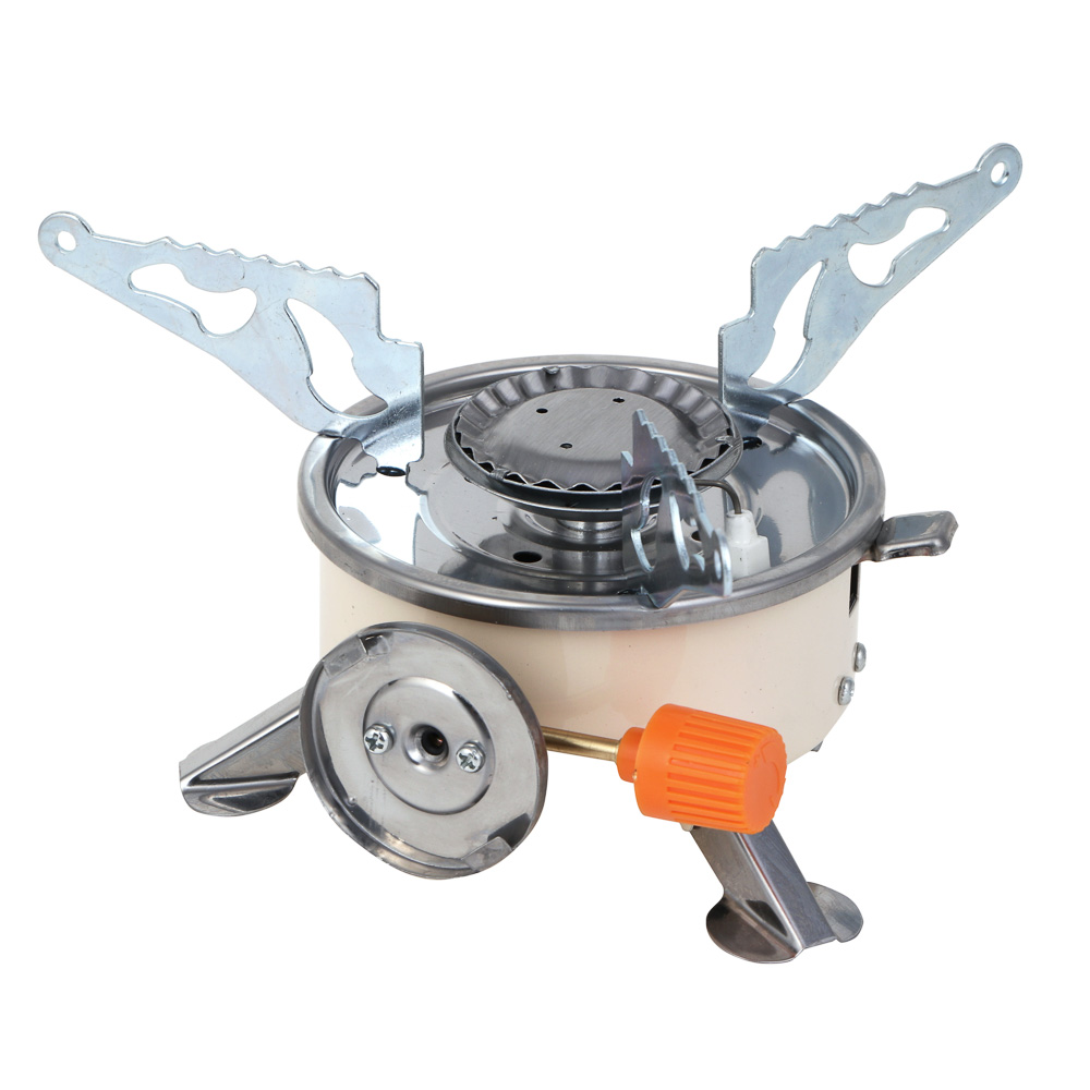 ЕРМАК Плитка газовая, портативная, круглая, 10,5х11,5х8,5 см