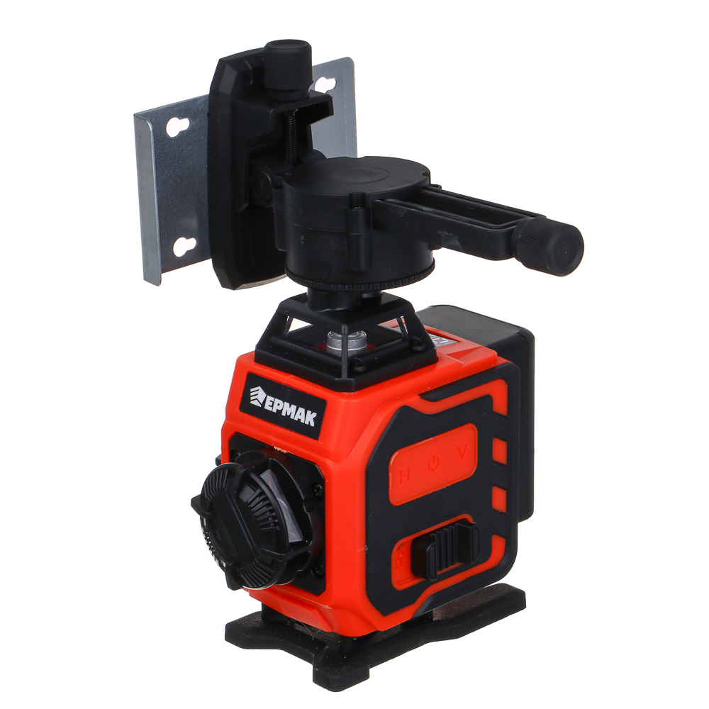 ЕРМАК Уровень лазерный 16 лучей, 2АКБ, экран зарядки, стока, зажим, сумка чехол