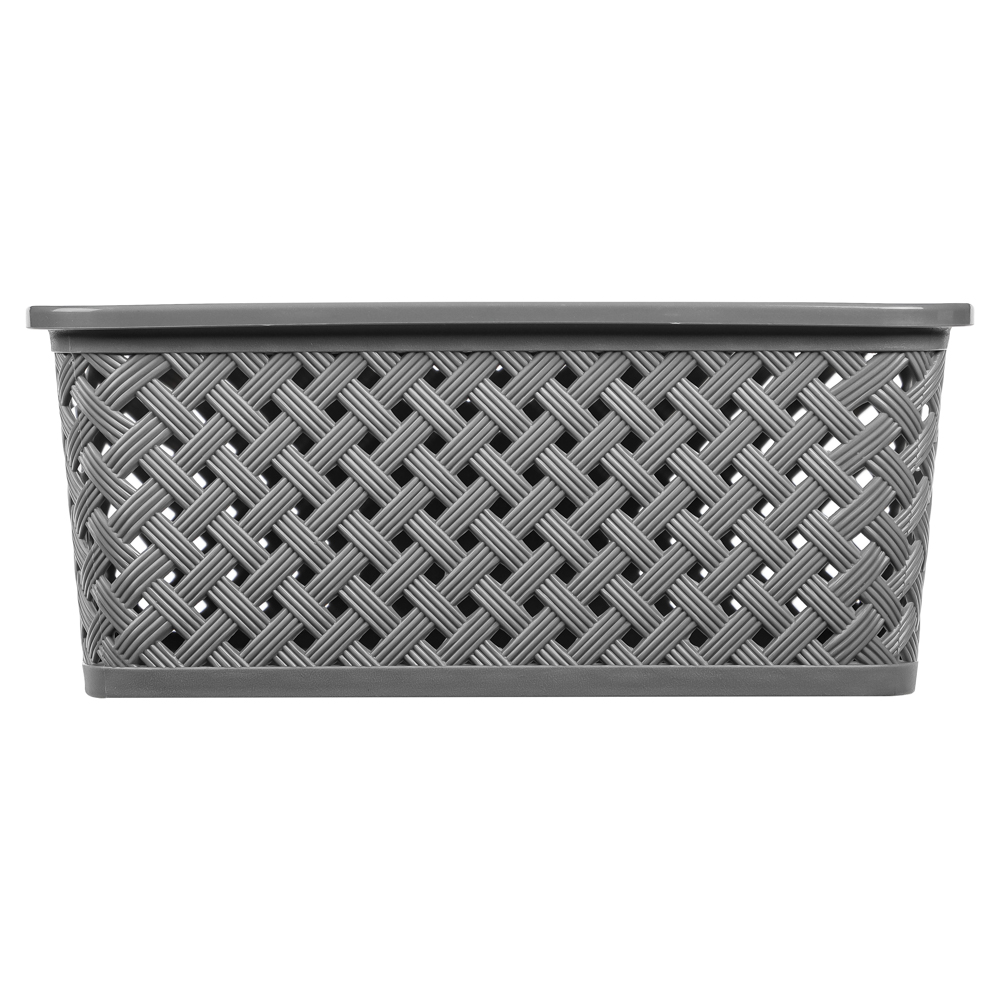 Корзина для хранения с крышкой VETTA "Сеул", 25x20x10см