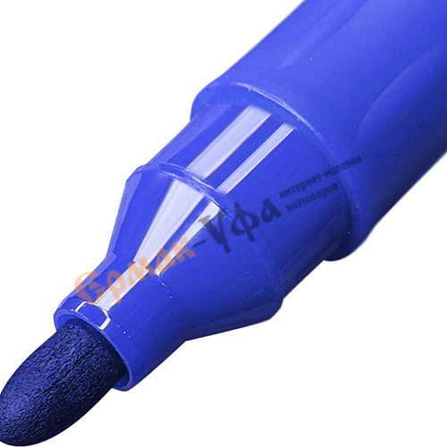 Маркер перманентный синий LEKON ReFresh, заправляемый, 10/1600