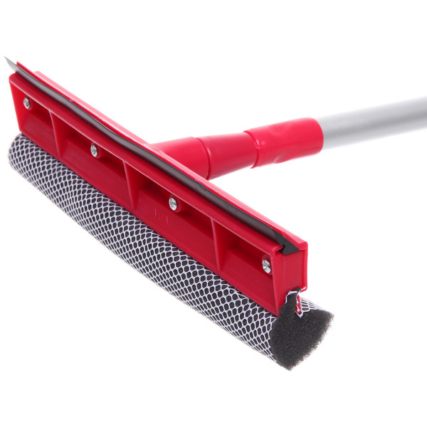 Окномойка Селфи для мытья стекол, телескопическая алюминиевая ручка 95см. губка 25см. 550