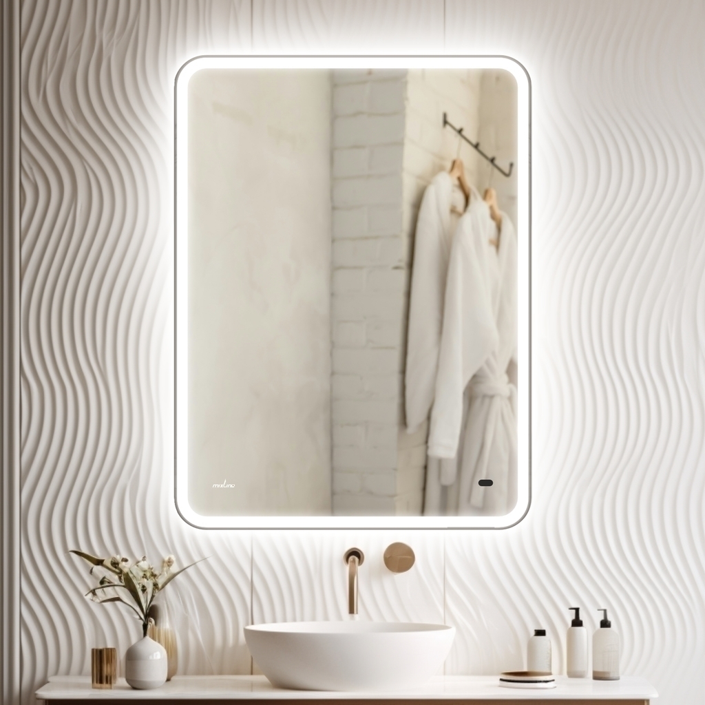 Зеркало MIXLINE, Турин, 500*700, ШВ бесконтактный сенсор, светодиодная подсветка НОВИНКА