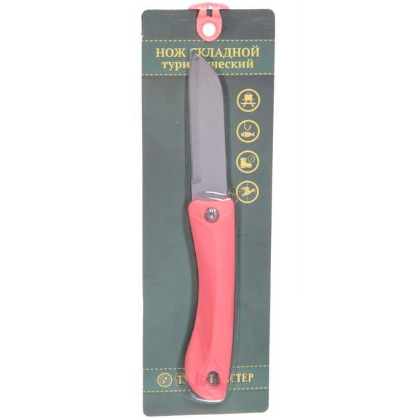 Нож универсальный ТУРИСТМАСТЕР, складной "Грибник " 19 см, блистер 809