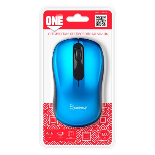Мышь беспроводная Smartbuy ONE 378 синяя (SBM-378AG-B) / 40