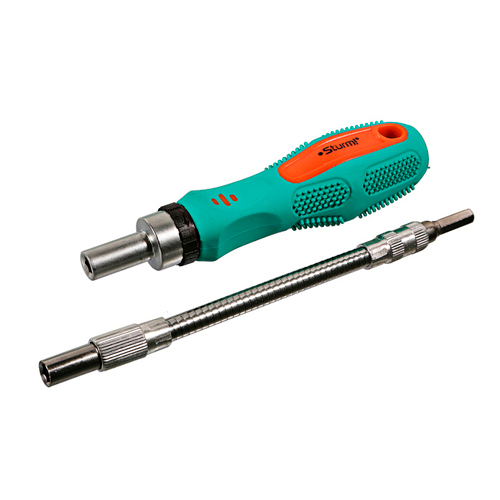 Набор отверточных бит с рукояткой-адаптером 58 шт STURM 1040-08-SS58